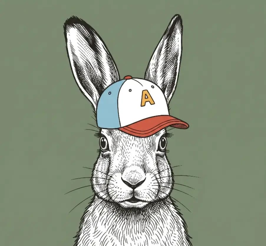 Rabbit with cap